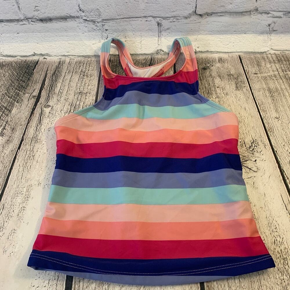 ART CLASS Girl’s Racerback Athletic Stripped Tank Top / Size: Medium 7-8